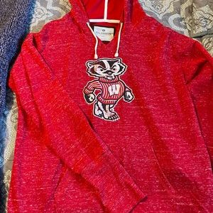 WI Badgers light weight hoodie